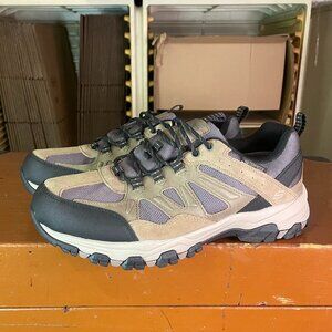 SKECHERS Men's Size 11.5 Tan Suede Relaxed Fit Outdoor Hiking Shoes 66275